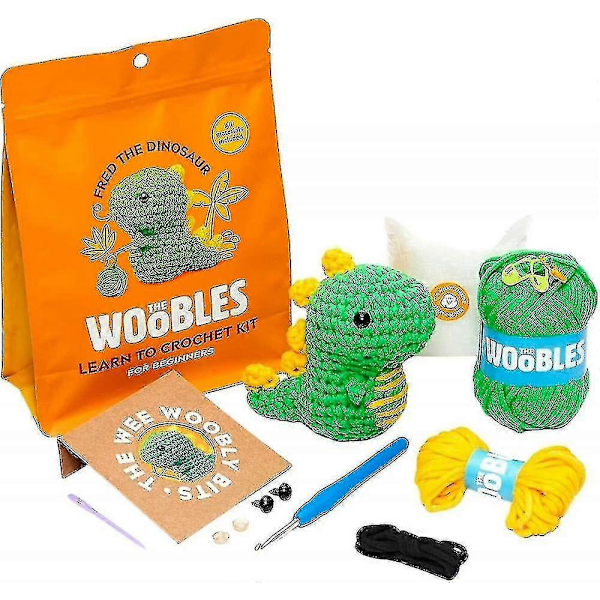 Virkningskit för Nybörjare DIY Virkad Gosedjur Kit Nybörjar Virkningskit -q[HK] dragon