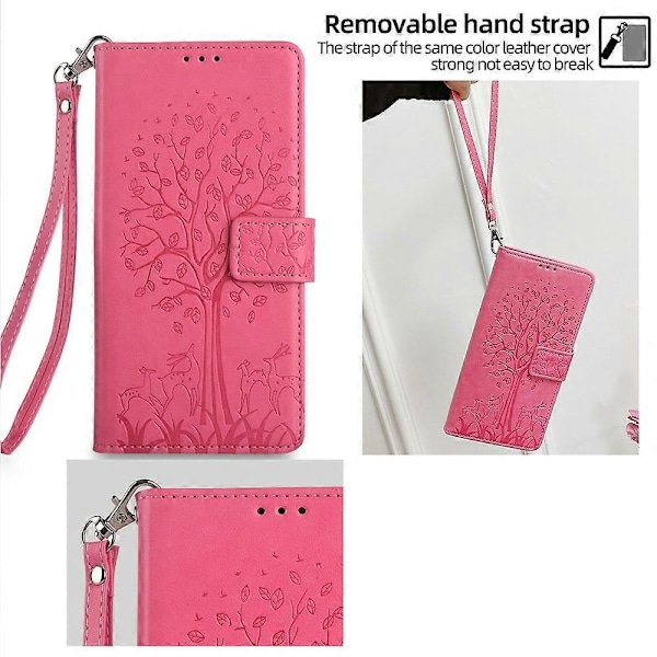 TCL 505 -kotelon lompakkoteline nahkainen kukka puhelinkuori tukkumyyjä [HK] Style C Multicolor