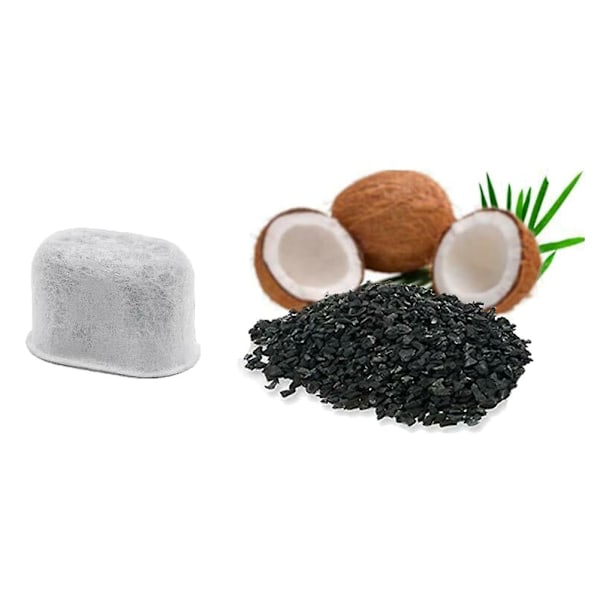 ZHOUBA 6 stk. Bambuskul Vandfiltre Udskiftning til Cuisinar-t Kaffemaskiner [HK]