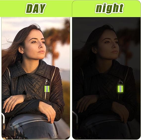 8 Sikkerhedsreflekser Refleksnøglering til rygsækstøj[HK]