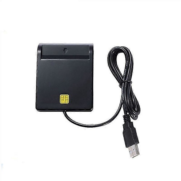 ATM ID-kortläsare USB Smart Card Reader, Svart[HK]