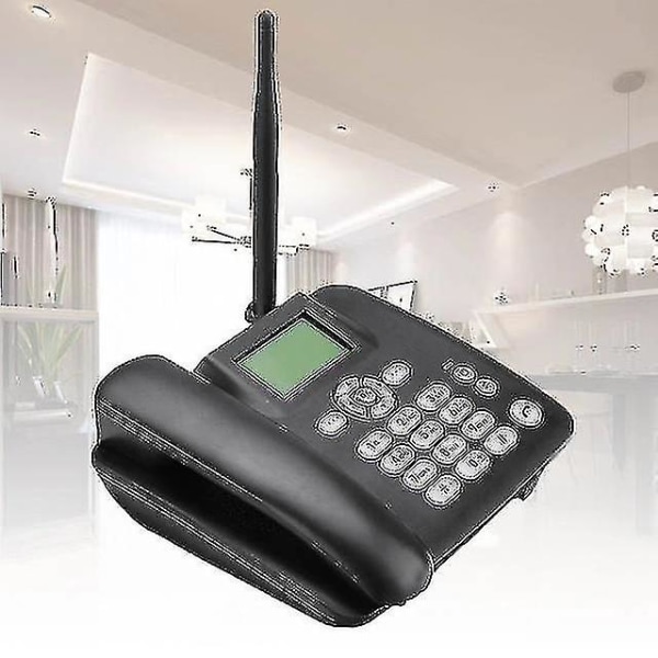 Trådløs telefon 4g desktop telefonsupport Gsm 850/900/1800/1900mhz simkort trådløs telefon med antenneradio[HK]
