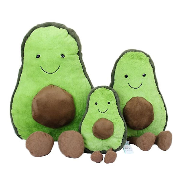 Sööt Cartoon Avocado Pluss Pehmolelu 22~45cm Avocado Jaloilla Lapsille Hedelmä Avocado Täytetty Pluss Pehmolelu Lahja Lapselle    A-22cm[HK]