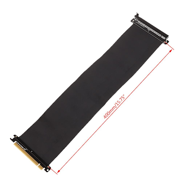 Full Speed 3.0 GPU Pystyteline antijam PCI-E x16 3.0 jatkokaapelilla [HK] 50cm