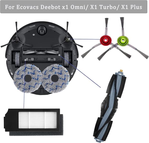 Ecovacs DEEBOT X1 Tilbehør - Erstatningsfiltre og mer[HK]