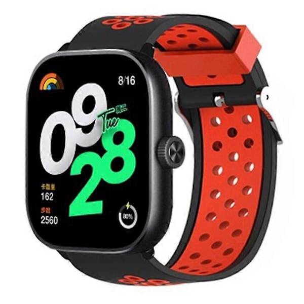 Til Xiaomi Redmi Watch 4 Dual Color Silikone Urrem Armbånd [HK] Style A Multicolor