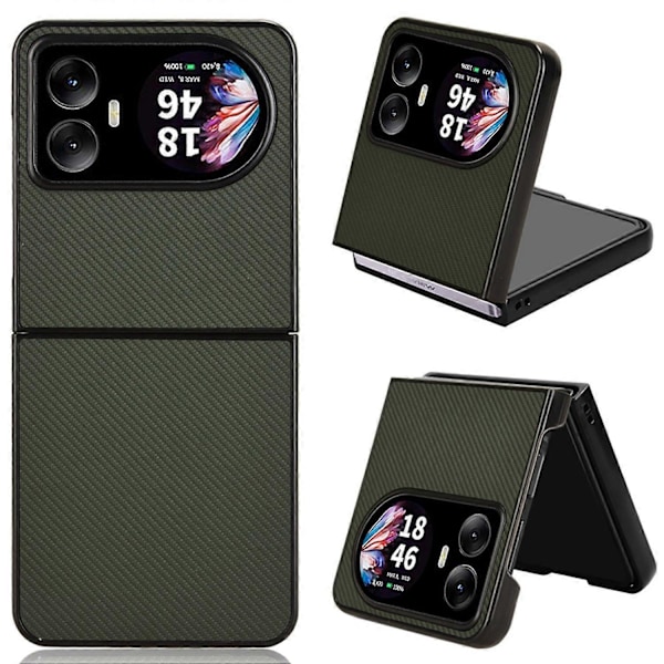 Til Blackview Hero 10 4G Etui Kulfibertekstur Stødsikkert PU+PC Telefoncover[HK] Style D Multicolor