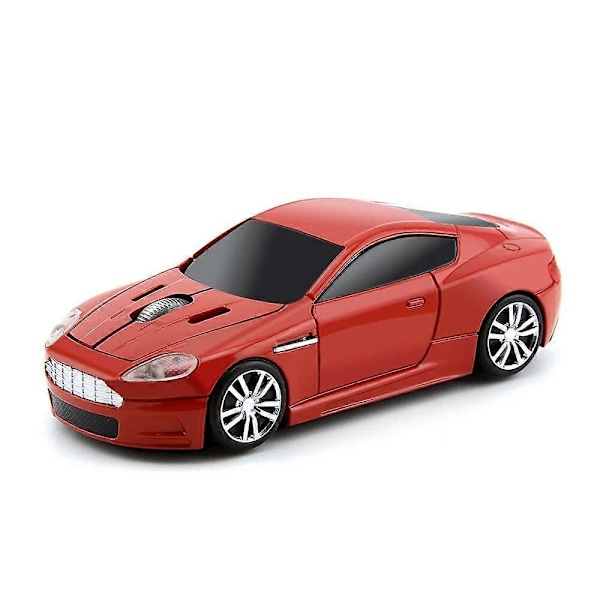 Aston Martin bil trådløs mus 2.4G trådløs mus bærbar desktop computer sportsvogn mus Mus & Trackballs[HK] size Red