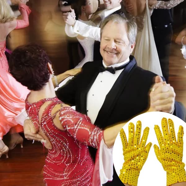 Glitrende scenhandsker til forestillinger og natdans - Glitrende paletdesign[HK] golden