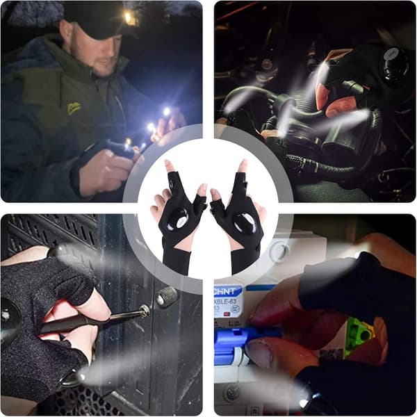 LED-fiskehansker for menn med vanntette lys [HK]