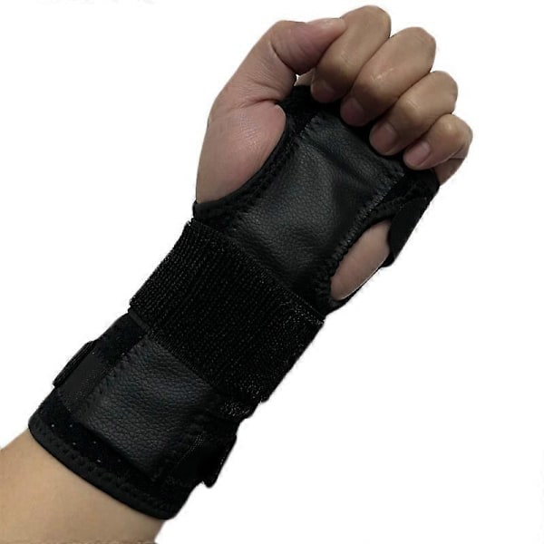 1 STK Håndledsskinne Karpaltunnel Beskytter Håndledsstøtte Håndbandage Håndflade Wrap Håndledsskade Brud Fast Ortopædisk Håndledsbind [HK] 1 Pcs Black