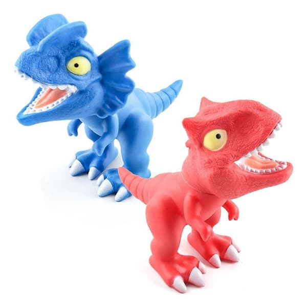 Små dinosaurlegetøj Levende form og klar tekstur Bedst til dinosaurfestgaver Kagepynt Påskeæg Fyld Multifarvet[HK] B