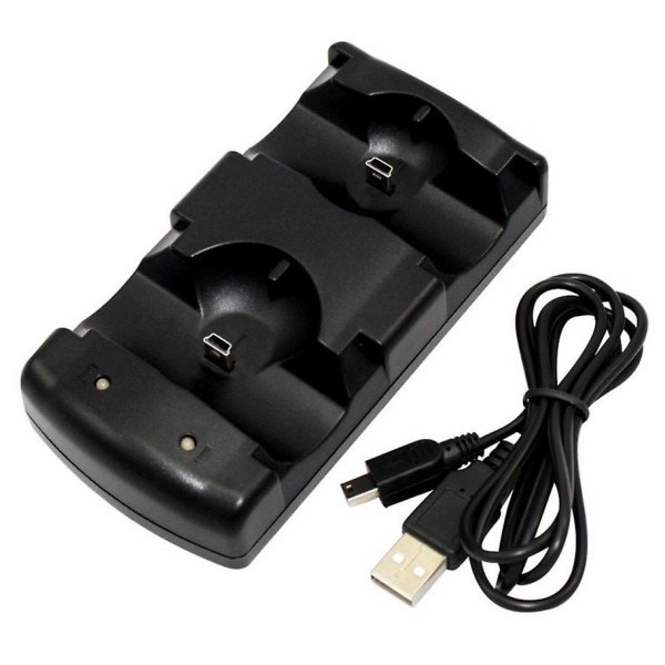 2 i 1 Dual Charging Dock-laddare för Sony PlayStation3 trådlös handkontroll för PS3-kontroll