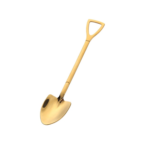 2 st rostfria skedar med långt handtag, retro spade sked, dessertsked, kaffesked [HK] 2sets