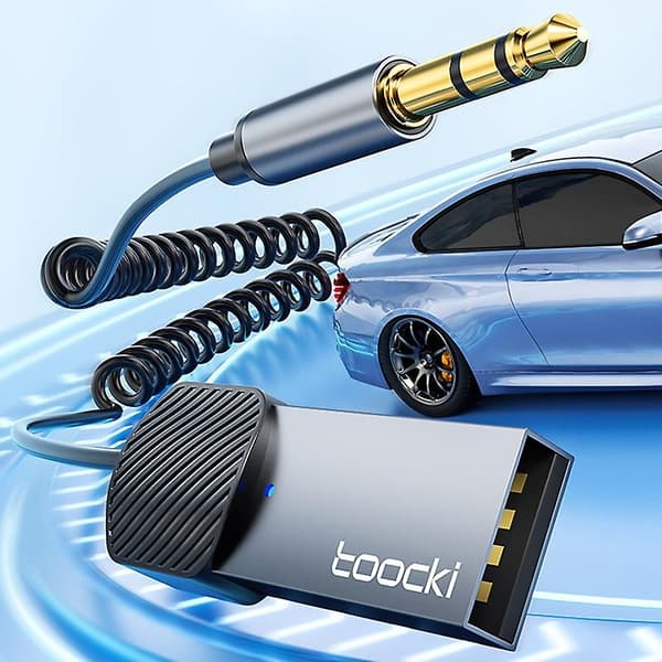 Bluetooth 5.0-adapter for telefon til 3,5 mm inngang [HK]