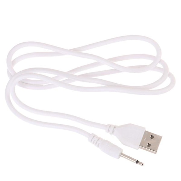 USB DC 2.5 Vibrator Ladeledning Kabel for Oppladbare Voksenleker Vibratorer [HK] White