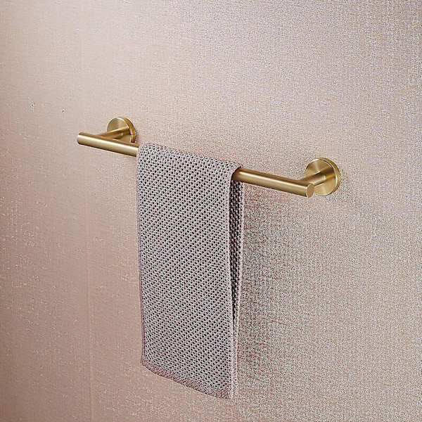 HKK Handduksstång för badrum dusch handdukshängare 304 rostfritt stål rost vägg mountain brasshed mässing, längd 40 cm