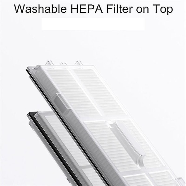 Hepa Filter Mop Cloth -pääsivuharja mallille S7 S70 S7 Max T7s T7s Plus robottipölynimuri Hy[HK]