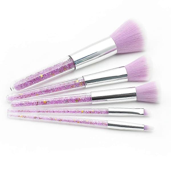Professionelt Makeup Børstesæt til Makeup Brug 5 stk. Violet Farve[HK]