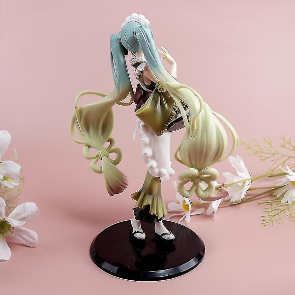 Hatsune Miku Figurine 22cm Pvc Matcha Bafei Fairy Tale Wonderland Julgåva Anime Actionfigur Vuxenmodell Leksaker För Pojkar[HK]