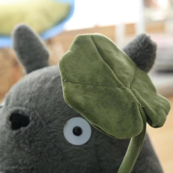 Yllätys tarjous Totoro pehmolelu söpö pehmolelu japanilainen anime hahmo nukke pehmolelu Totoro lootuksenlehdellä lasten lelut joululahja[HK] about 40cm smile