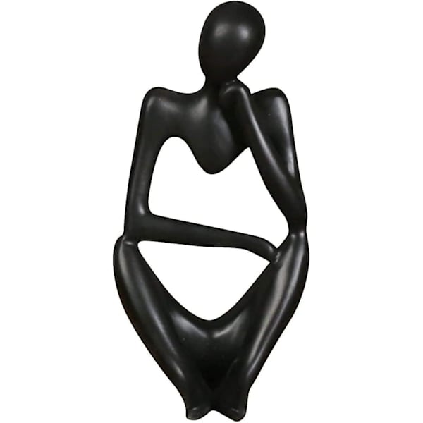 HK Abstrakt Resin Statue Skulptur & Figurer Moderne Hjem Innredning Stue Svart Unike Statuer
