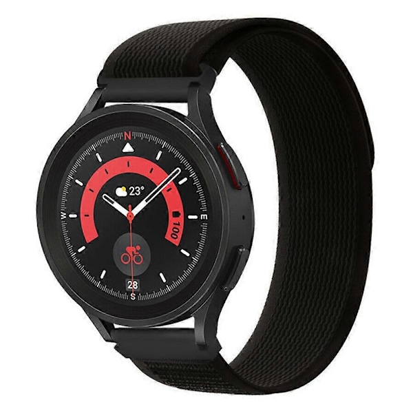 Udskiftnings Trail Loop Nylonrem 20mm Sports Justerbar Urrem til Garmin Venu 2 Plus/Venu Sq Black