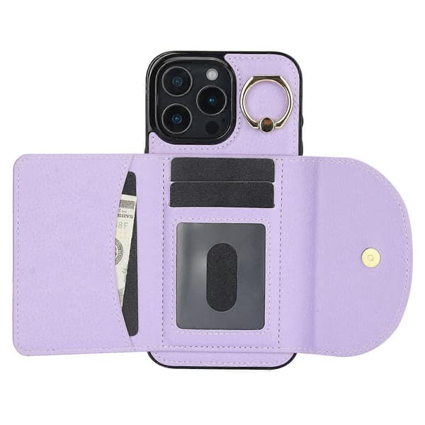 iPhone 16 Pro Max skinnveske med RFID-beskyttelse[HK]