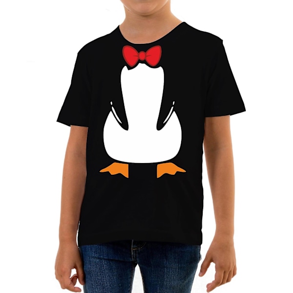 Pingviinipuku lasten t-paita [HK] 12-14 years Black