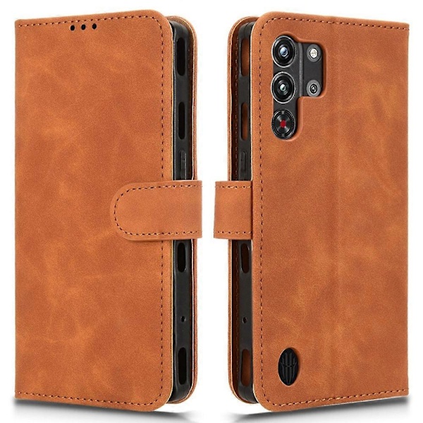 ZTE nubia Red Magic 10 Pro 5G Nahkakotelo Ihoa myötäilevä Pudotussuoja Lompakkokotelo [HK] Style E Multicolor