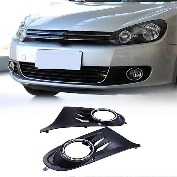Tåkelysdeksel Profesjonell Perfekt Match ABS V/H Nedre Grill Erstatning 5K0853665 5K0853666 for Golf 6 MK6 09-13[HK] R
