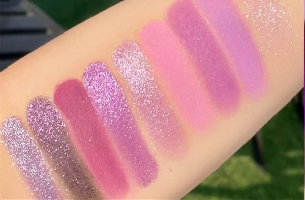 9 nuancer af bløde lyserøde blandingsskygger[HK] Purple