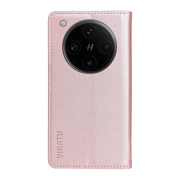 Til Oppo Find X8 Pro 5G Wallet Case YIKATU YK-001 PU Læder Telefon Cover med Stand - Grøn[HK] Rose Gold Multicolor