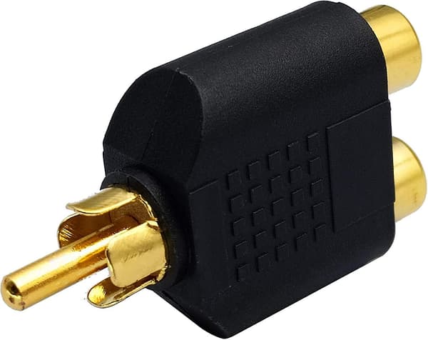 Audio Video RCA Y-splitteradapter 1 til 2 porter
