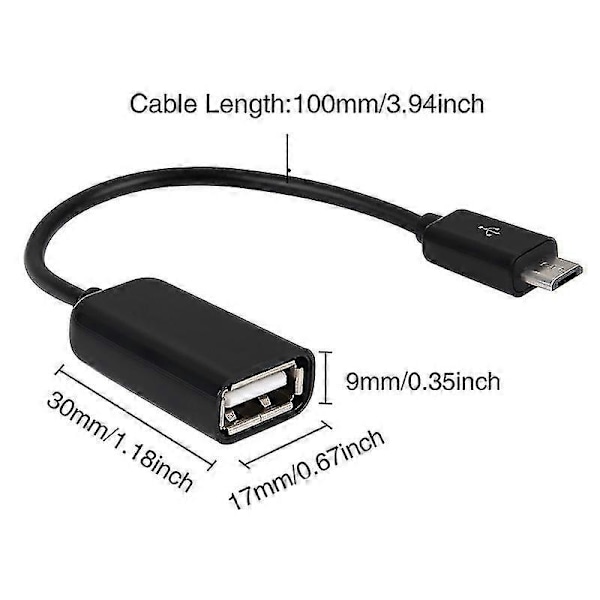 OTG Adapter Micro USB-kablar OTG USB-kabel Micro USB till USB För[HK] A06
