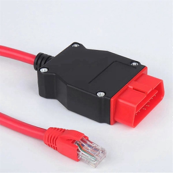 För ENET Kodningskabel ENET Ethernet till OBD2 Diagnostik Interface Kabel ENET ICOM Kodning FSerie fo[HK] Red