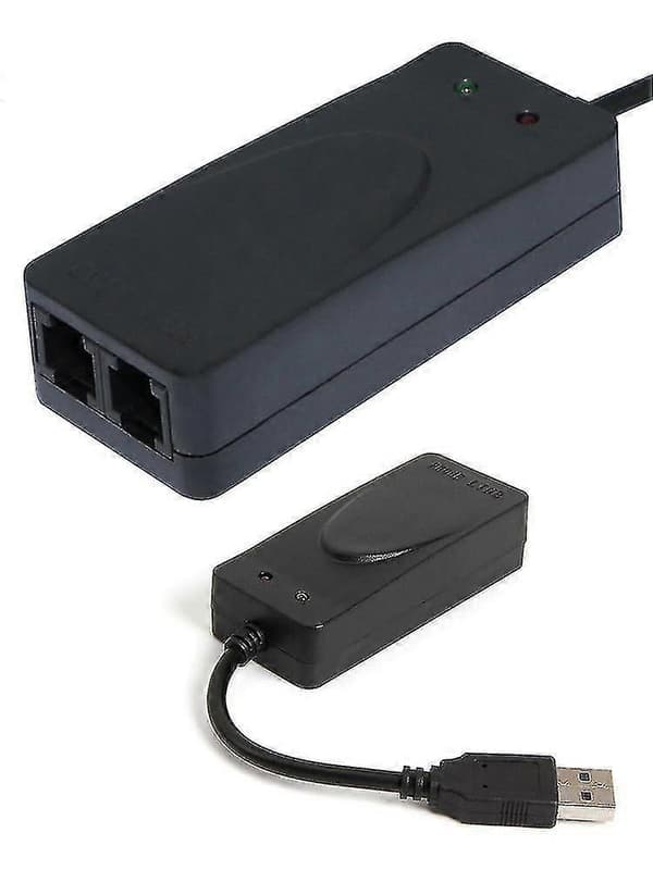2 Dual Rj11-porte USB 56k Ekstern Dial-Up Stemme Fax Data Modem til Windows 7 8[HK]