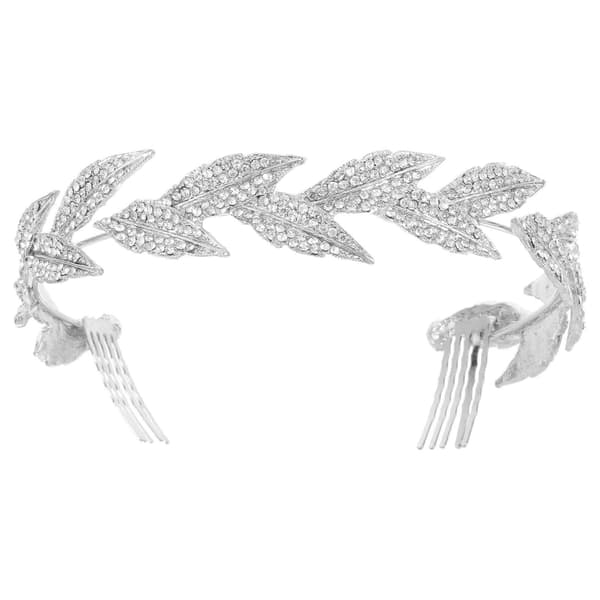 1 st Silverlegering Hårkam för Brud Huvudbonad Bröllopstillbehör[HK]