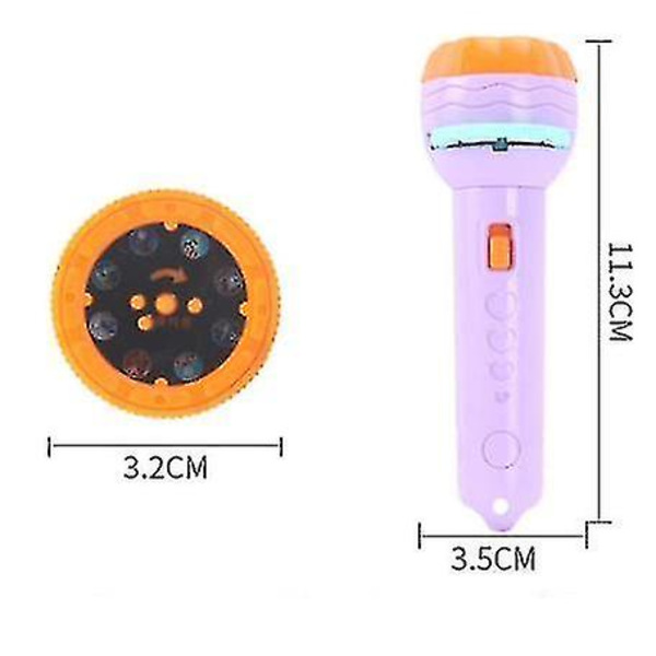 Barnens tidiga utbildningsprojektor Berättelse Maskin Sänggåva Leksak Ficklampa Leksak[HK] purple