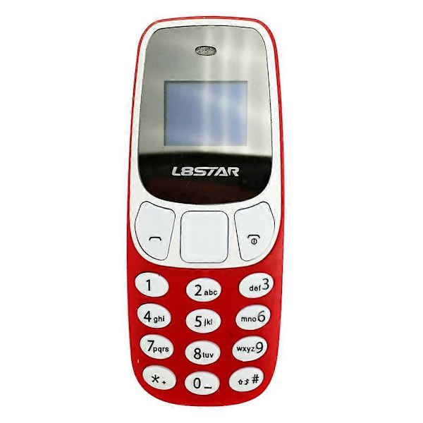 L8STAR BM10 Bluetooth Opkaldsfunktion Mini Bar Telefon 2G GSM 800/850/900/1800 0.66&quot; Skærm med D[HK] Red Multicolor