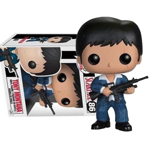 Scarfaces Tony Montana #86 Actionfigur Samlarobjekt Modelldockor Present till barn Scarfaces Action  Leksaksfigur[HK] with retail  box