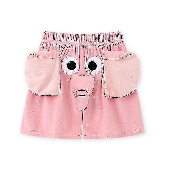 Elefantstamme Pyjamasbukser Mænd, Elefant Pyjamasbukser, Tegneserie Pyjamasbukser Sjov [HK] Pink Shorts L