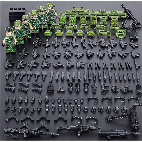 Den perfekta julklappen  Byggklossar Militärfigurer Överlevnad Specialpolis Pussel Montering Pojk Leksaker