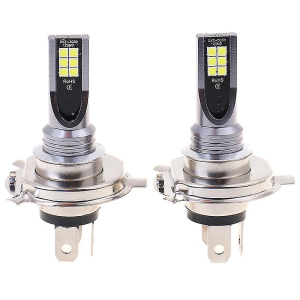 HK 2x H4 200w 12000lm LED-bildljus med bolllampor