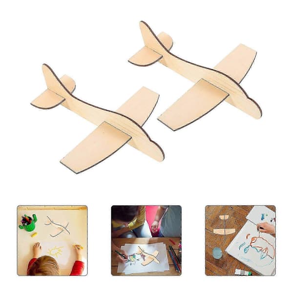 24 stk. Blankt trefly Uferdig Lite Graffiti Fly Malbart Trefly [HK] Khaki 17.50X5.50X0.80CM