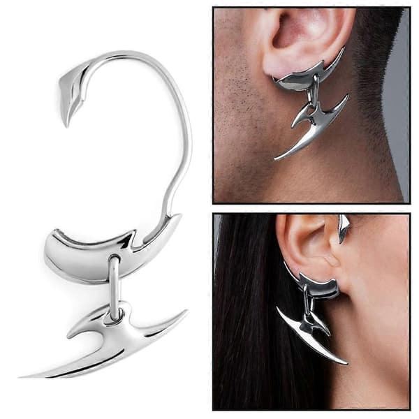 Ikke-piercing Wraps Dolk-Øreklips Ingen Piercing Øre Wrap Øremanchetter Halloween[HK]