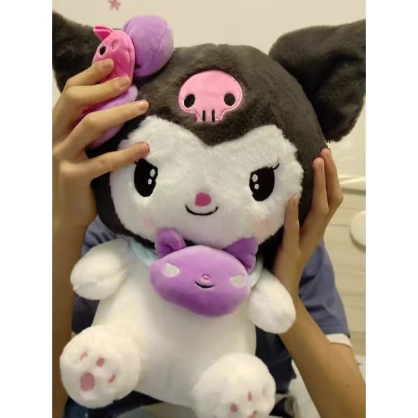 Kawaii Sanrio Kuromi My Melody Cinnamoroll plysjdukker 40/50cm myk pute Anime figur Tegneserie romdekorasjon Barn leker Gif[HK] 50cm Cinnamoroll