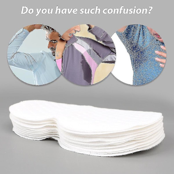 HKK  100 st/set underarmsskydd Klänning Kläder Perspiration Deodorant Pads Armhåla Vård Svettabsorberande Pads Deodorant För Kvinnor Män