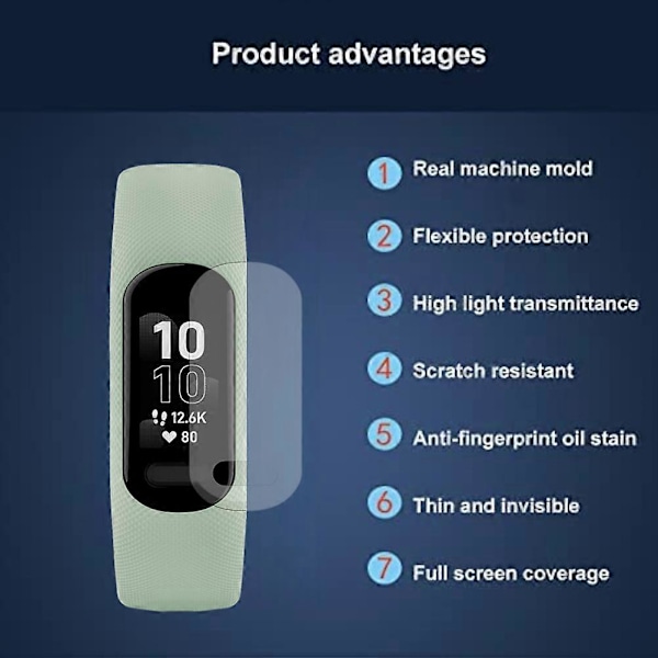 Skärmskydd Kompatibelt för Garmin Smart5 Fitness[HK]