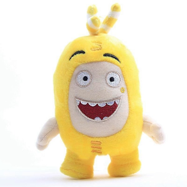 Oddbods Plyschleksaker Mjuka Söta Animerade Gosedjur Docka Mini Figurer För Pojke Flicka Ny[HK] Yellow 18cm
